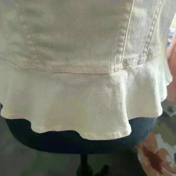 WHBM Outlet Pink Peplum Jacket-size 8 - Picture 6 of 9